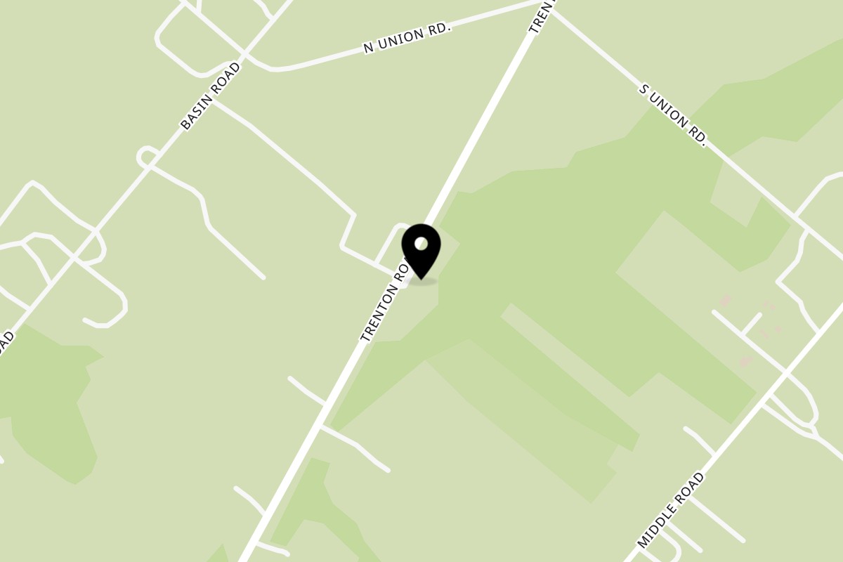 Map showing the location of Big Lou's Bowls and Brews on 282 US-206 in Hammonton